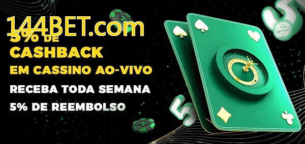 Promoções do cassino ao Vivo 144BET.com